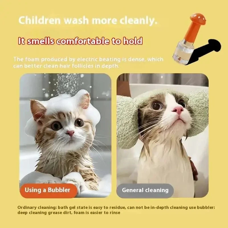 Electric Pet Washing Bubble Tool