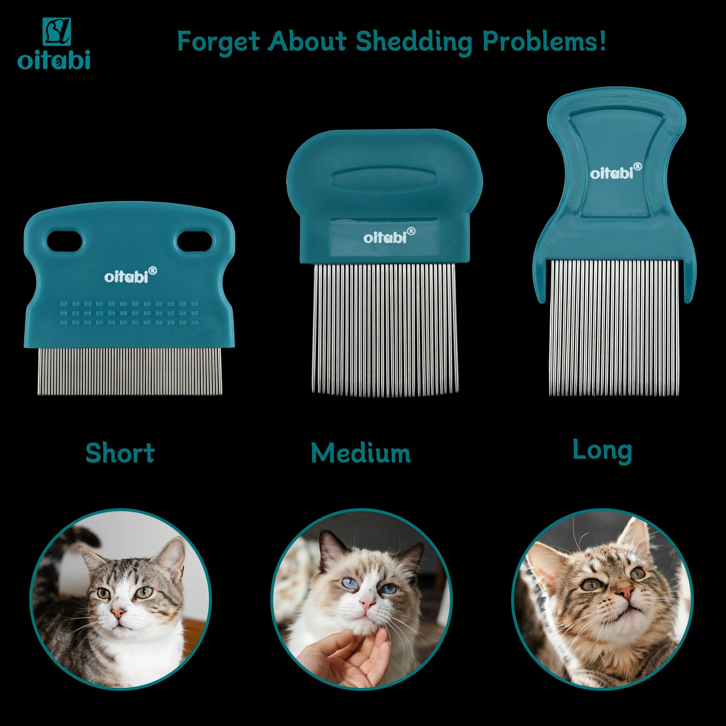 Pet Flea & Grooming Comb Set